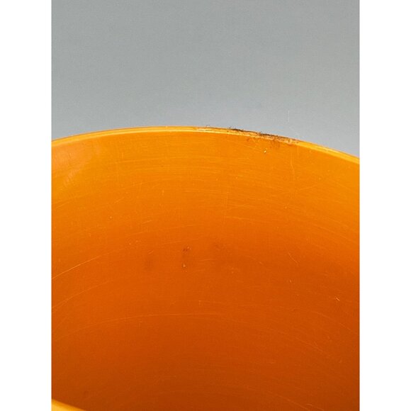 vintage tupperware set of 2 cups drinkware plastic 3.5x3" orange READ - Picture 3 of 6